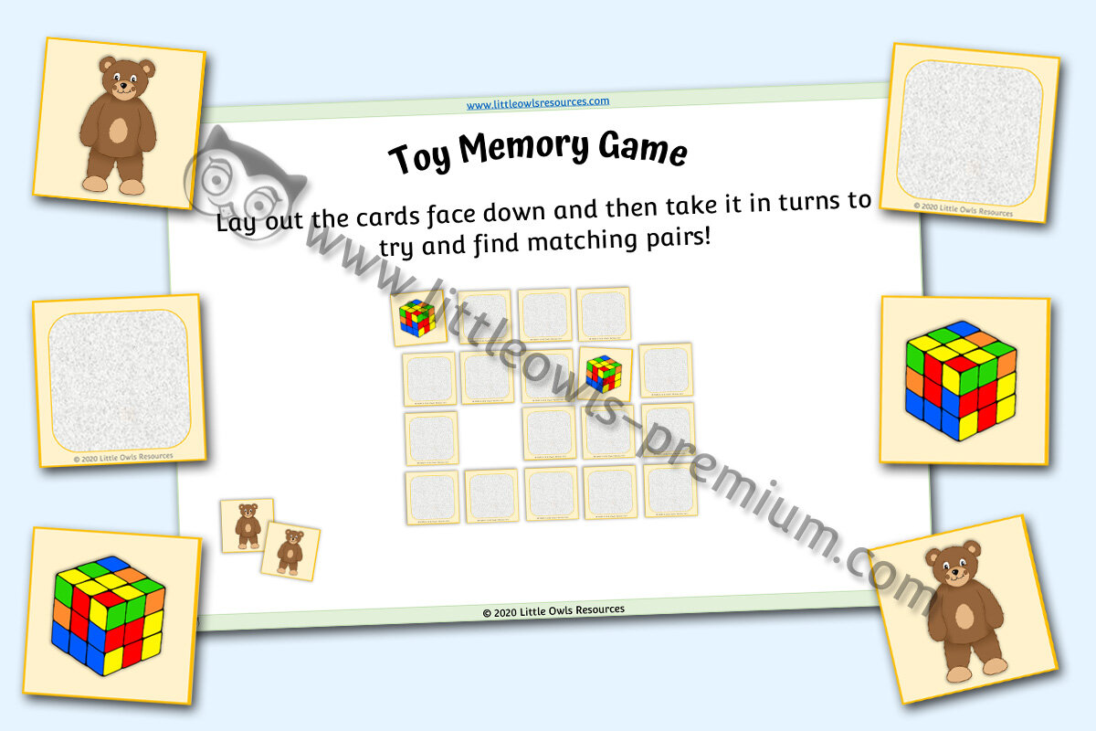TOY MEMORY OR MATCHING GAME