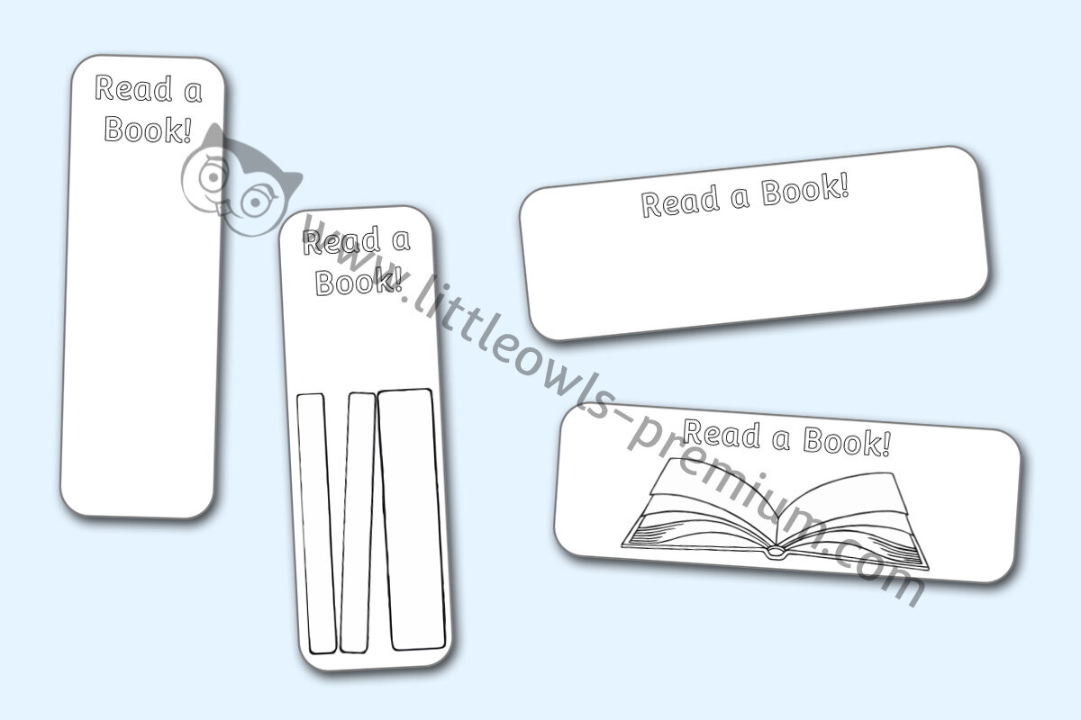 'READ A BOOK!' BOOKMARKS