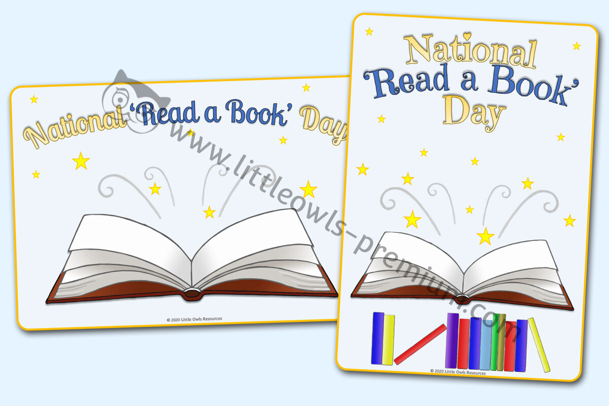 'NATIONAL READ A BOOK DAY' POSTERS