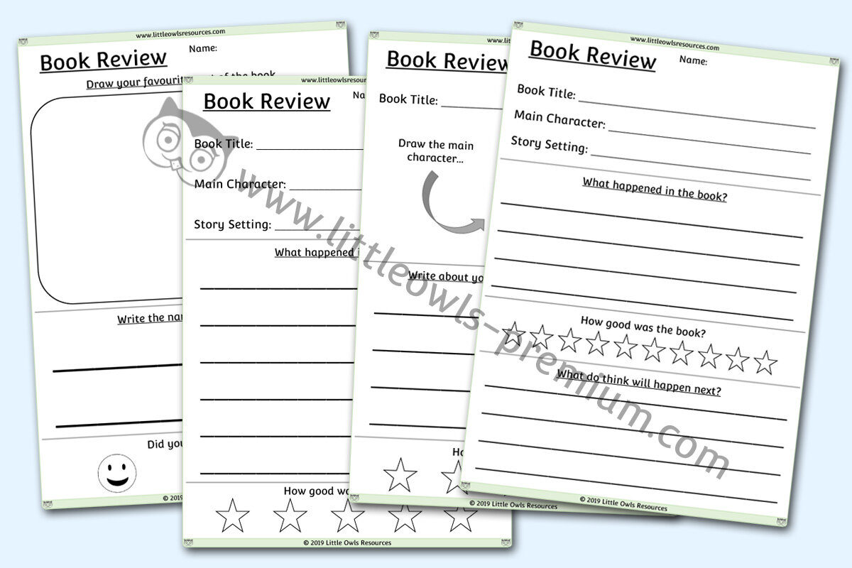 BOOK REVIEW SHEETS - DIFFERENTIATED