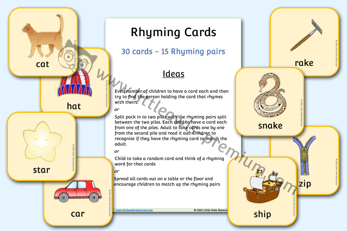 RHYMING CARDS
