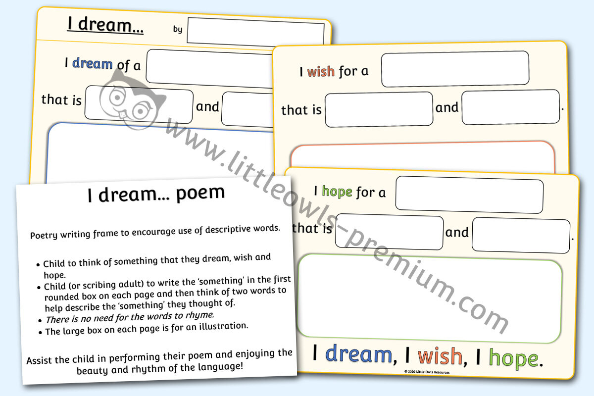 'I DREAM...' POEM