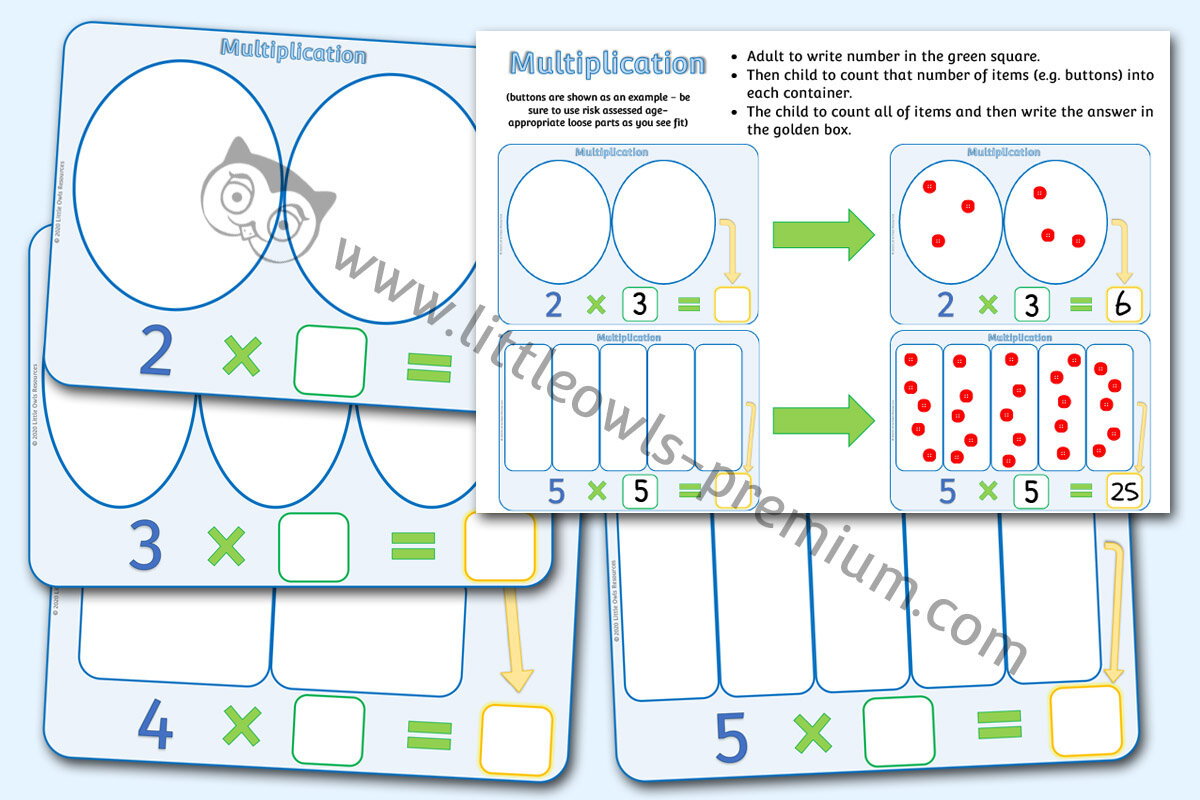 MULTIPLICATION MATS (X 2, 3, 4 & 5)