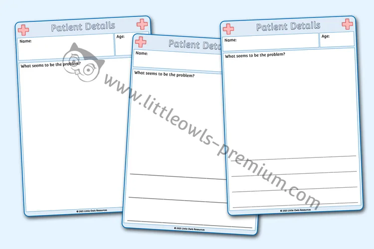 Patient Detail Sheets cover