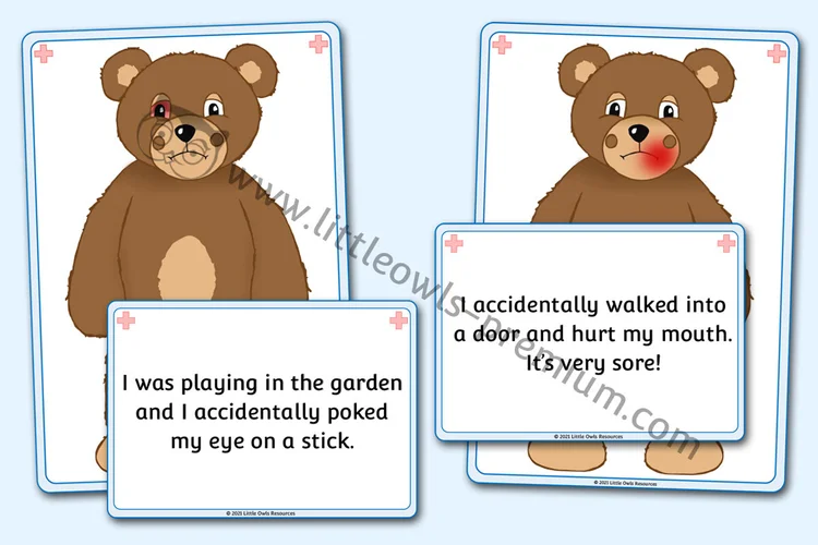 Poorly Teddy — A4 Posters & Description Match cover