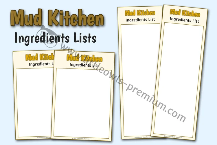Mud Kitchen — Ingredients Lists cover