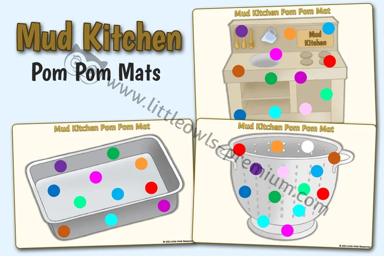 Mud Kitchen Pom-Pom Mats — resource cover