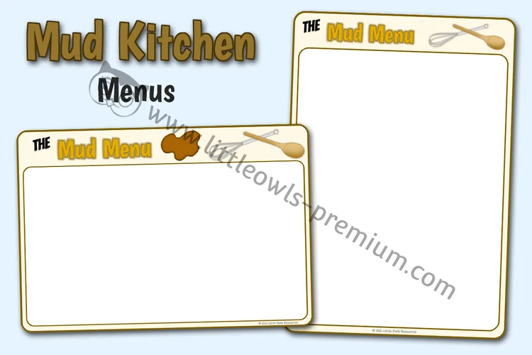Mud Kitchen Menus — resource cover