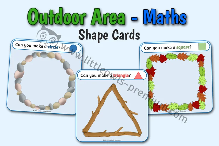 Outdoor Maths Shape Challenge Cards cover