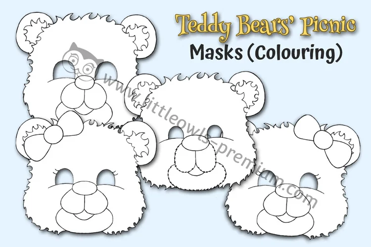 Teddy Bears' Picnic — Colouring Masks cover