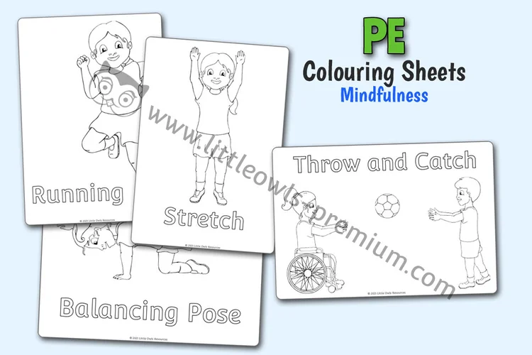 PE Action Colouring Sheets — resource cover