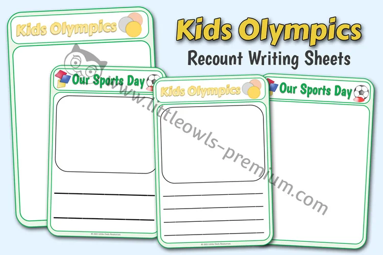 Sports Day & Kids Olympics Recount Sheets — resource cover