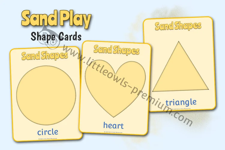 Sand Play Shape Cards cover