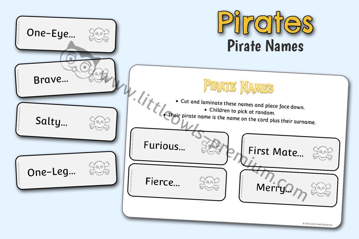 PIRATE NAMES GAME