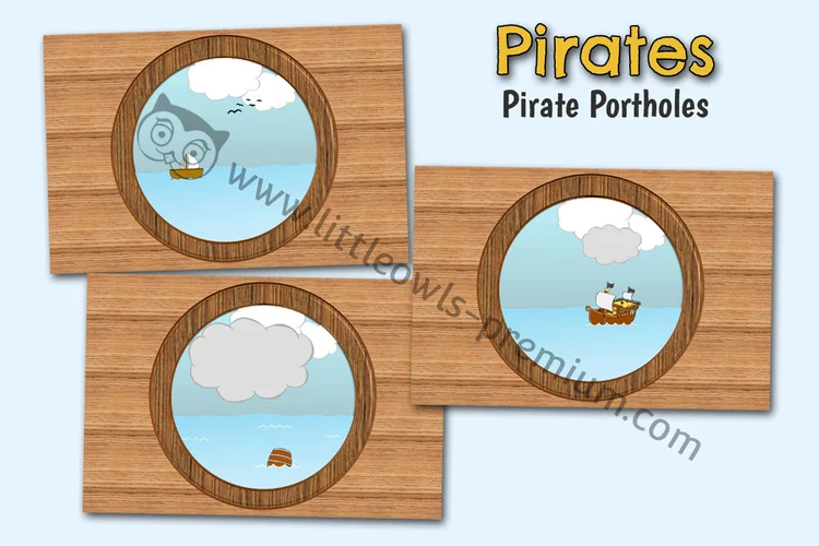 Pirate Ship Portholes cover