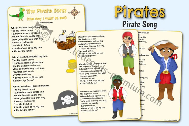 The Pirate Song — Words cover