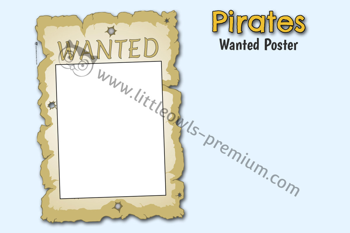 WANTED POSTER TEMPLATE