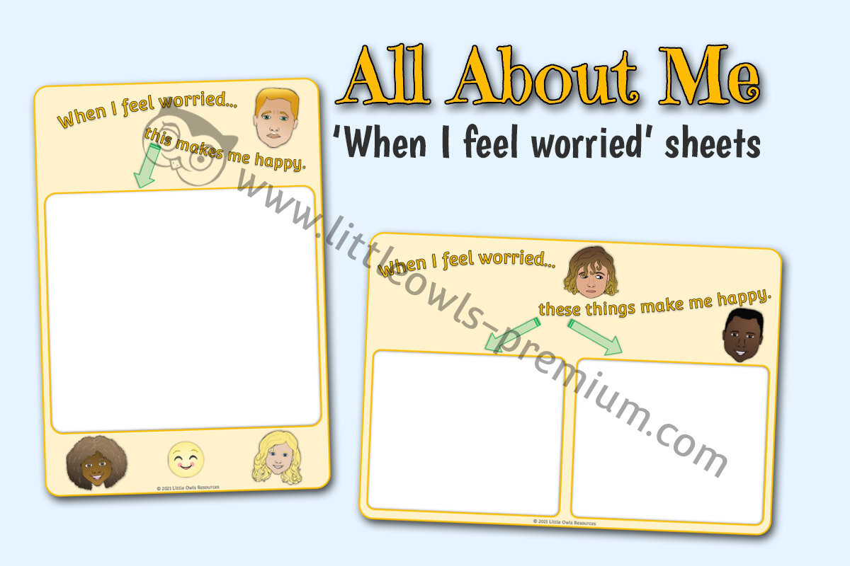 WHEN I FEEL WORRIED - PROMPT TEMPLATES