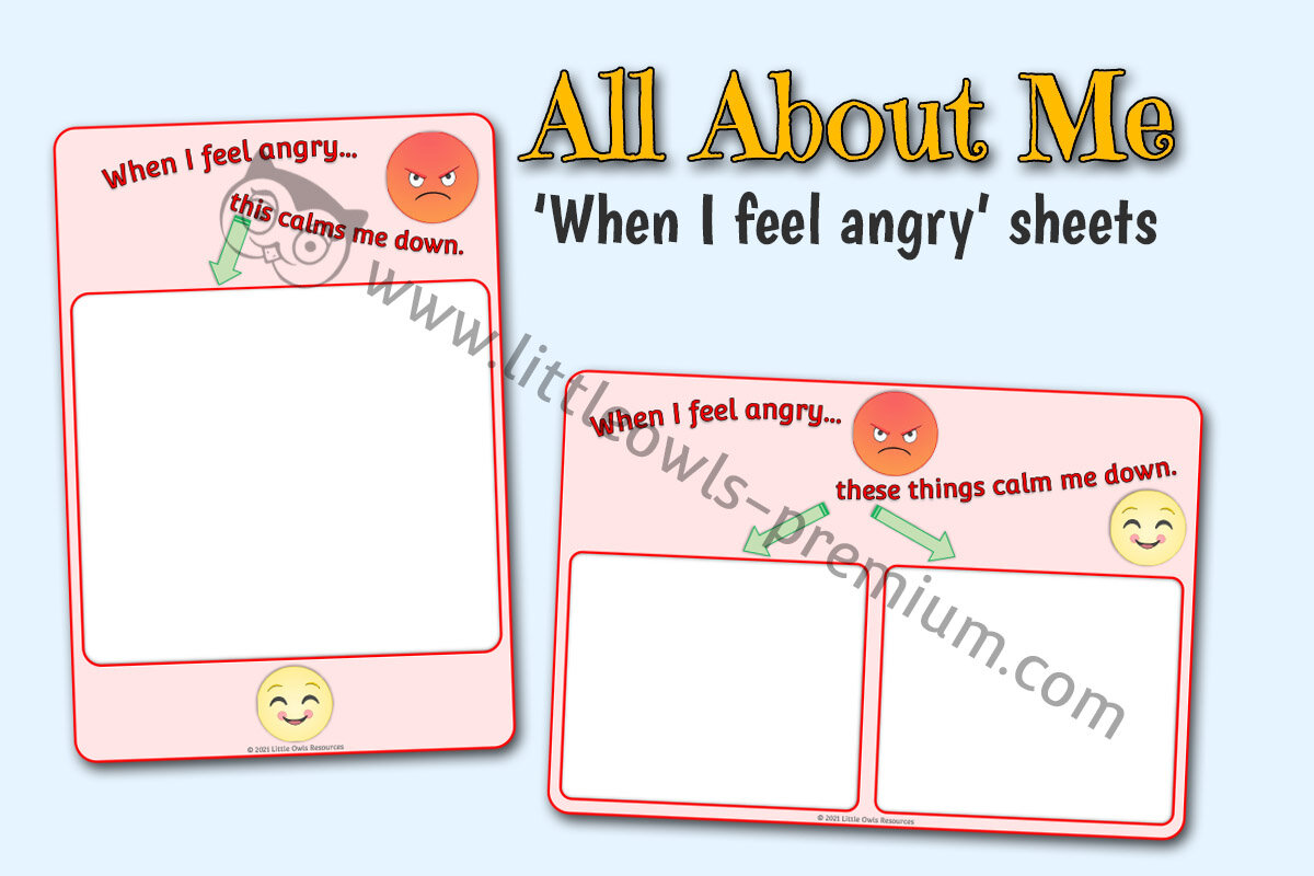 WHEN I FEEL ANGRY - PROMPT TEMPLATES