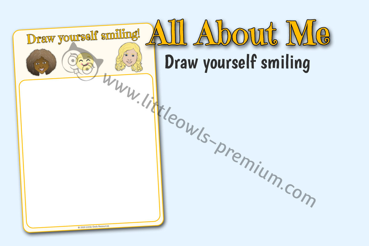 DRAW YOURSELF SMILING! ACTIVITY SHEET