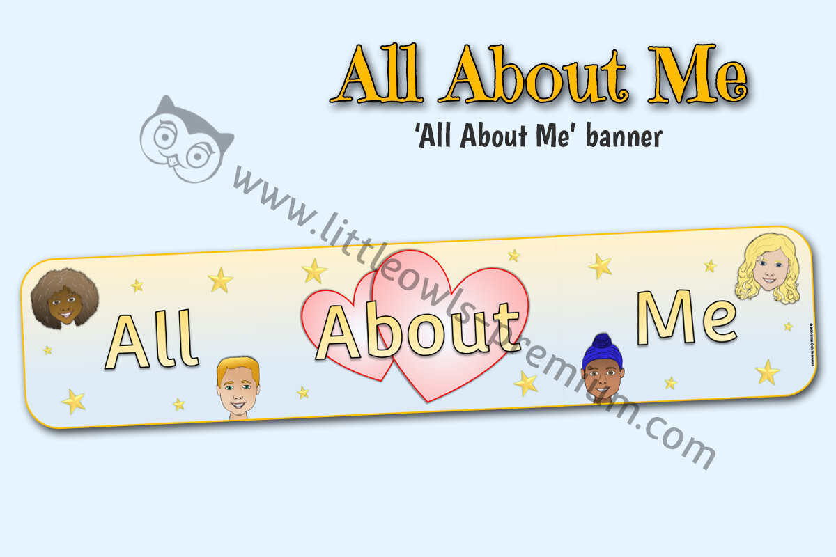 ‘ALL ABOUT ME’ BANNER