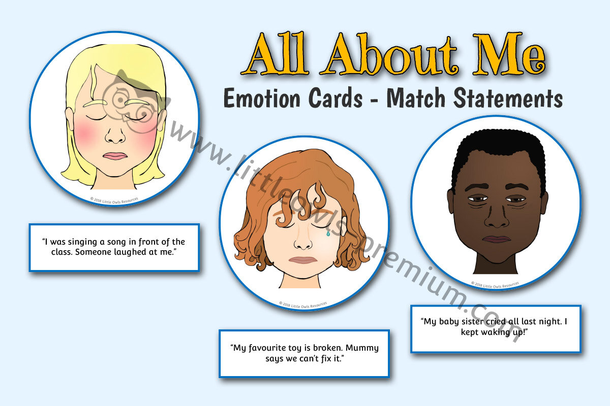 EMOTION CARDS - MATCH STATEMENTS GAME