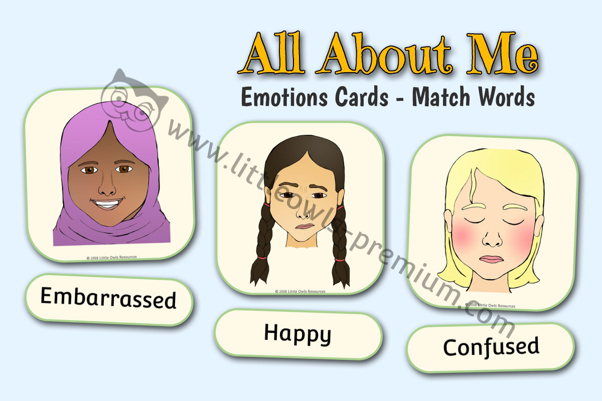 EMOTION CARDS - MATCH WORDS GAME