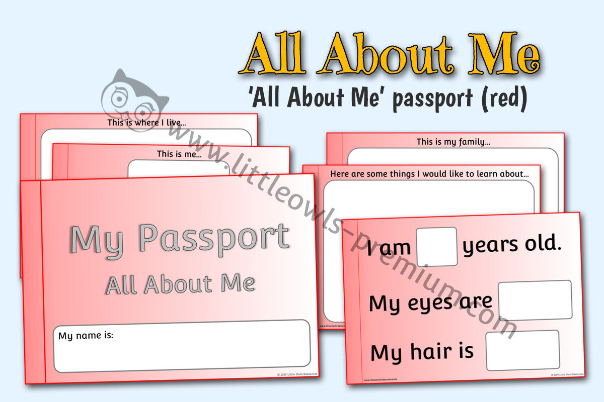 ‘MY PASSPORT' BOOKLET - Basic Red