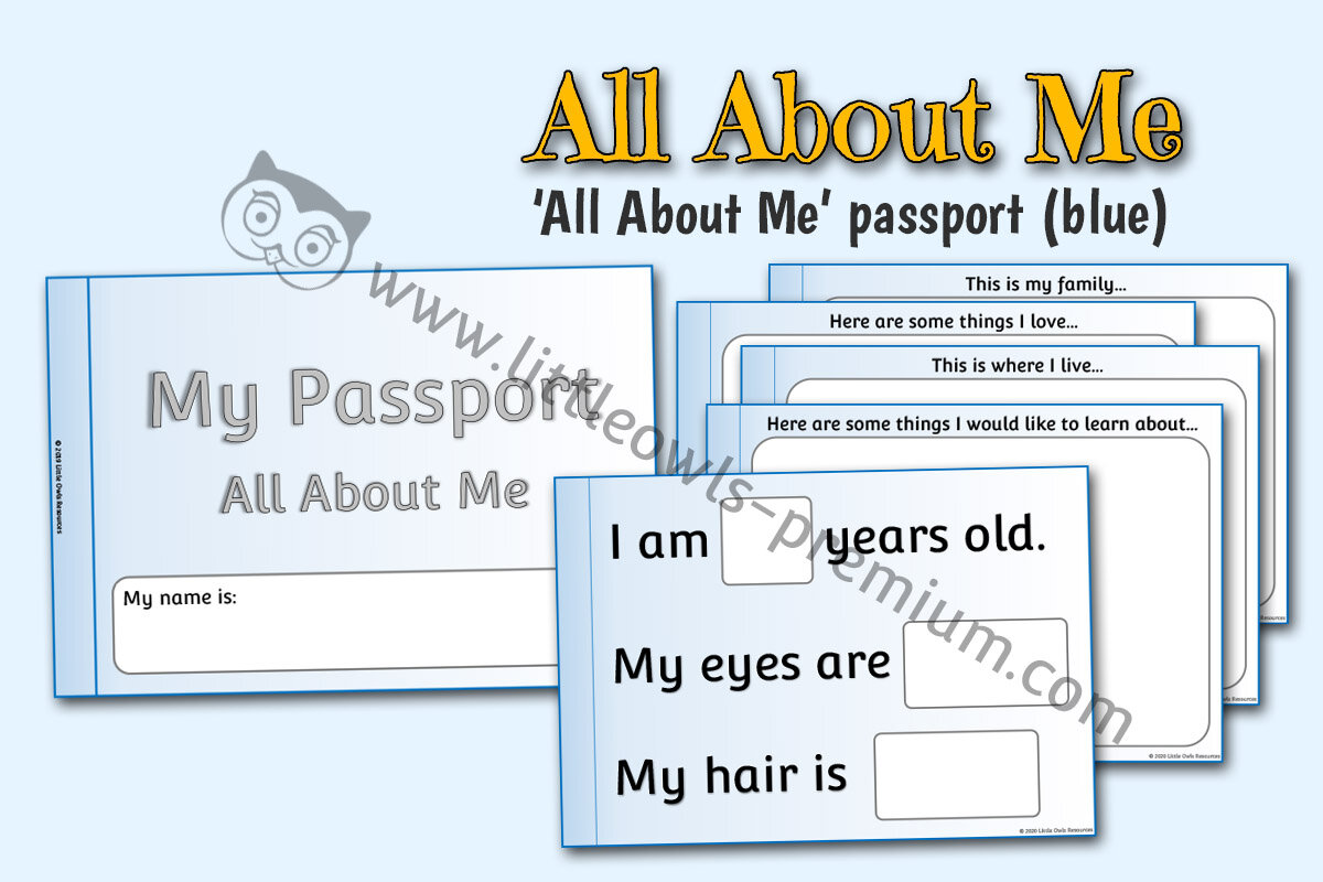 ‘MY PASSPORT' BOOKLET - Basic Blue