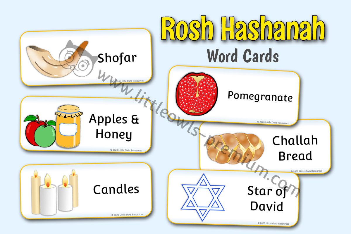 ROSH HASHANAH WORD CARDS