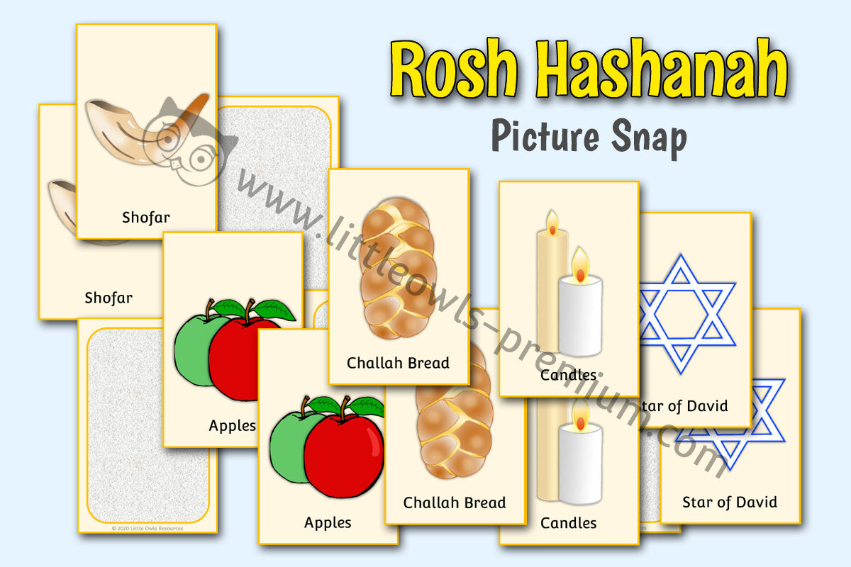 ROSH HASHANAH PICTURE SNAP CARDS