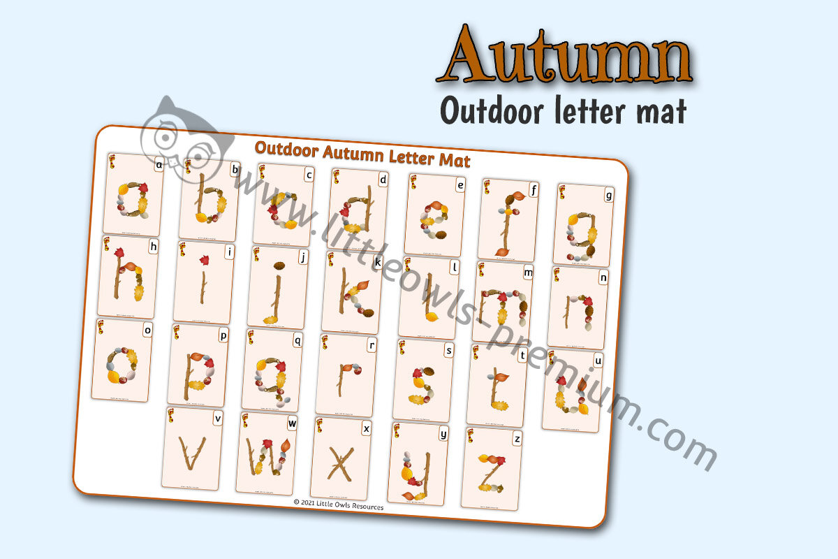 AUTUMN LETTER MAT/POSTER - Natural Items