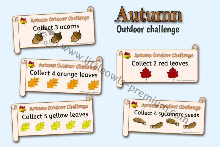 Autumn Outdoor Counting Challenge cover