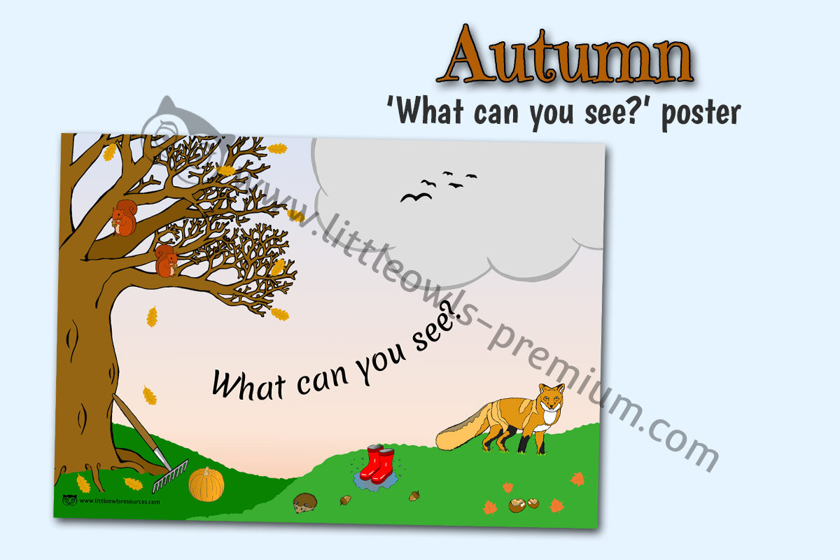 AUTUMN 'WHAT CAN YOU SEE?' POSTER