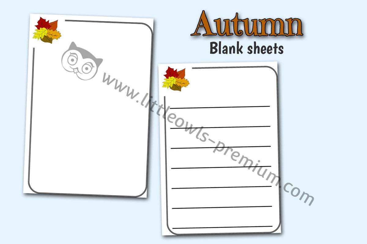 AUTUMN LEAVES MARK MAKING SHEETS