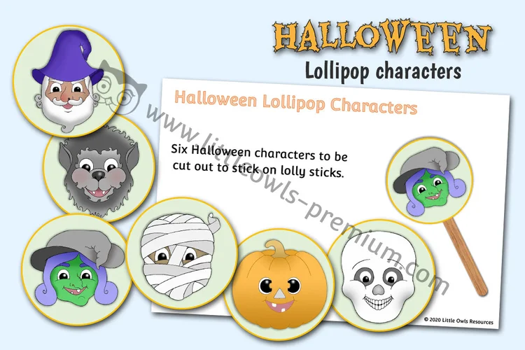Halloween Lollipop Puppets resource cover