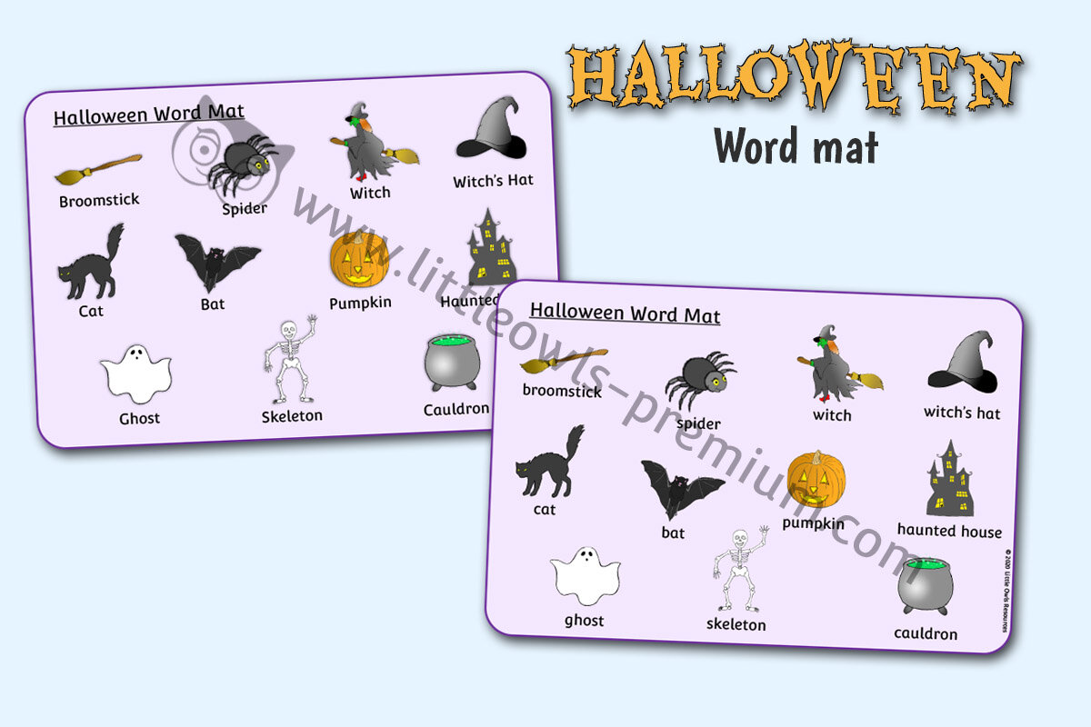 HALLOWEEN WORD MATS