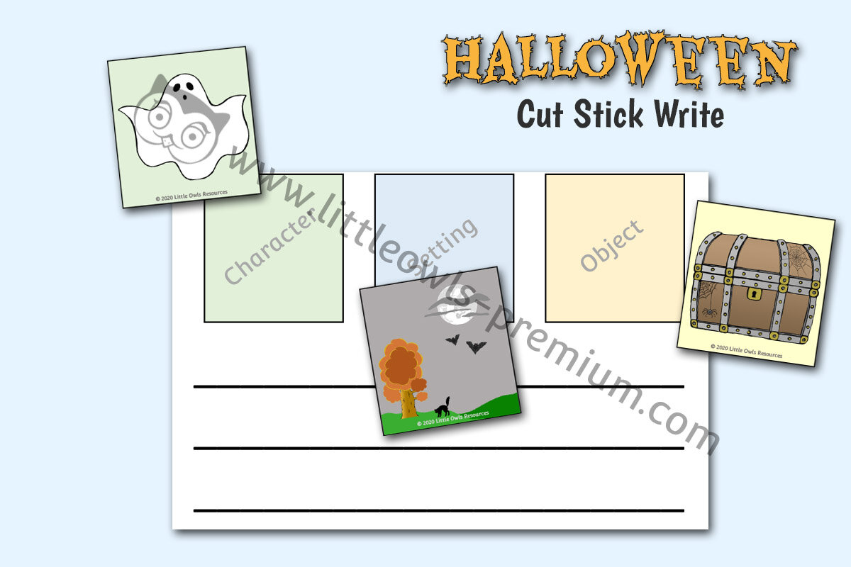 HALLOWEEN CUT-STICK-WRITE (STORY BUILDING PACK)