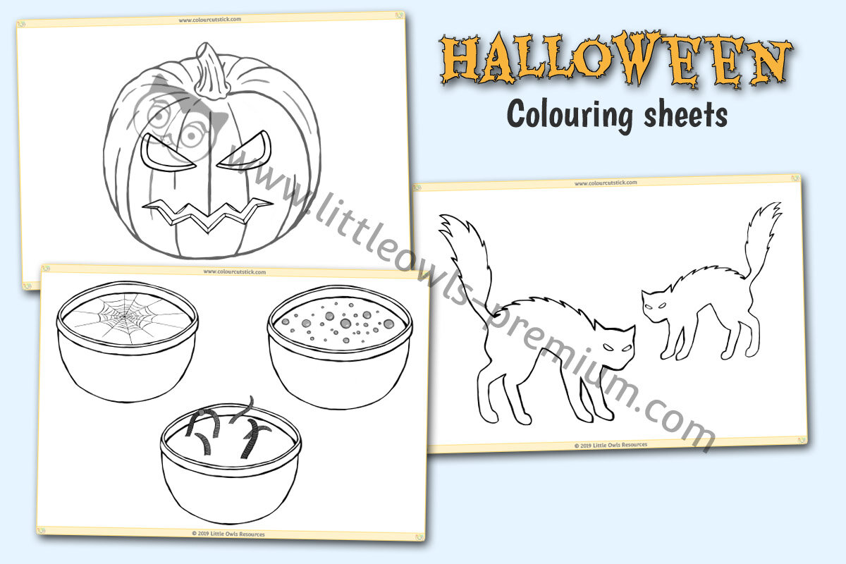 HALLOWEEN COLOURING PACK