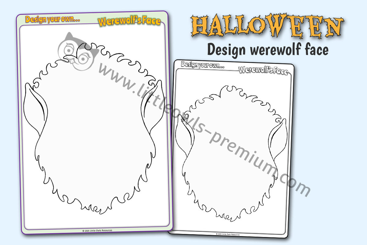 DESIGN A WEREWOLF FACE