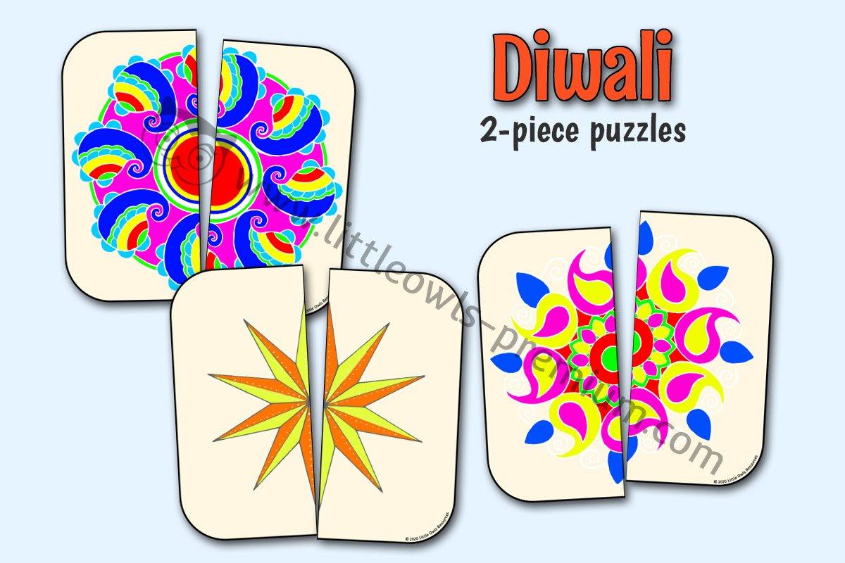 DIWALI 2-PIECE PUZZLES