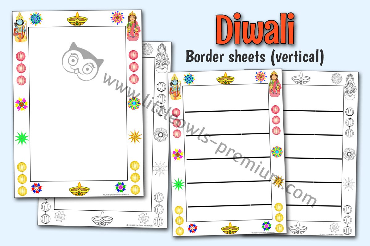 DIWALI BORDER SHEETS (VERTICAL)