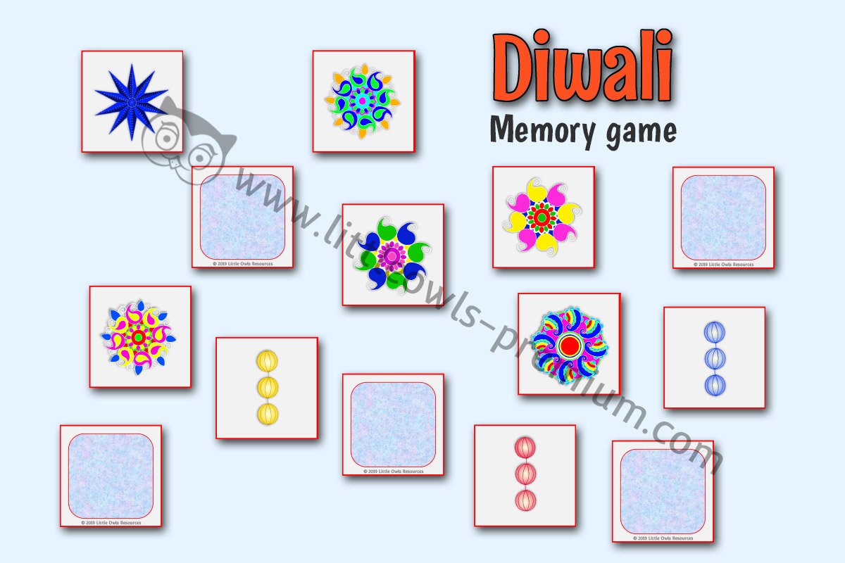 DIWALI MEMORY CARDS GAME