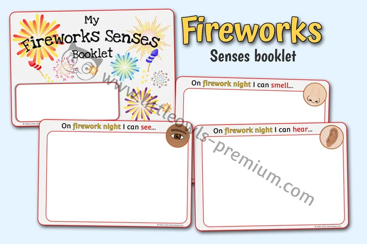 My Fireworks Senses Booklet - cover preview