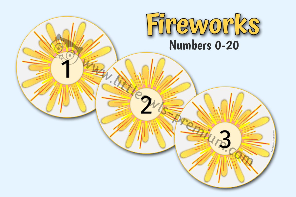 FIREWORK NUMBERS 0-20