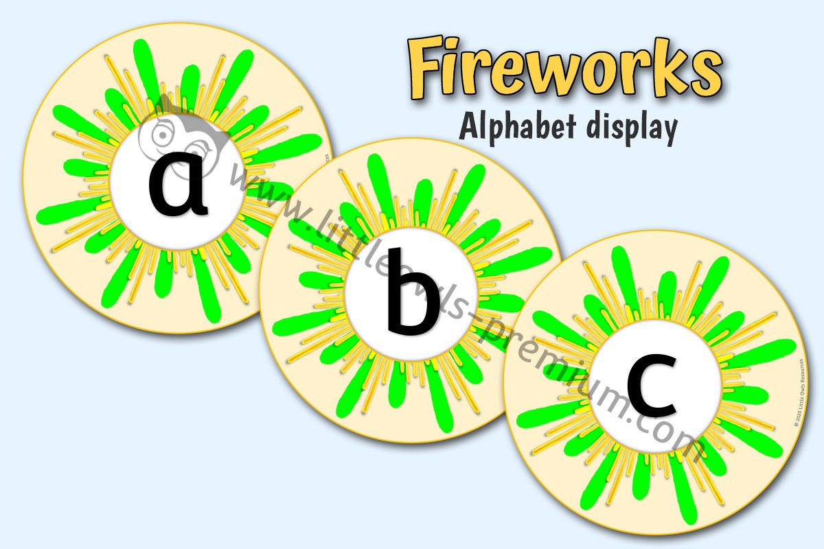 FIREWORK ALPHABET