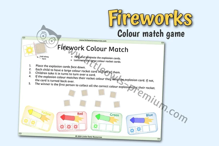Firework Colour Match Game - cover preview