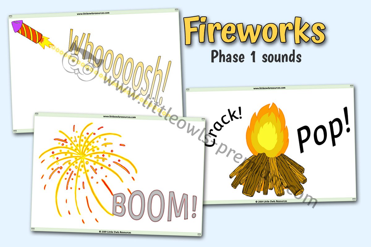 FIREWORK SOUNDS/PHASE 1 (ONOMATOPOEIC) WORDS