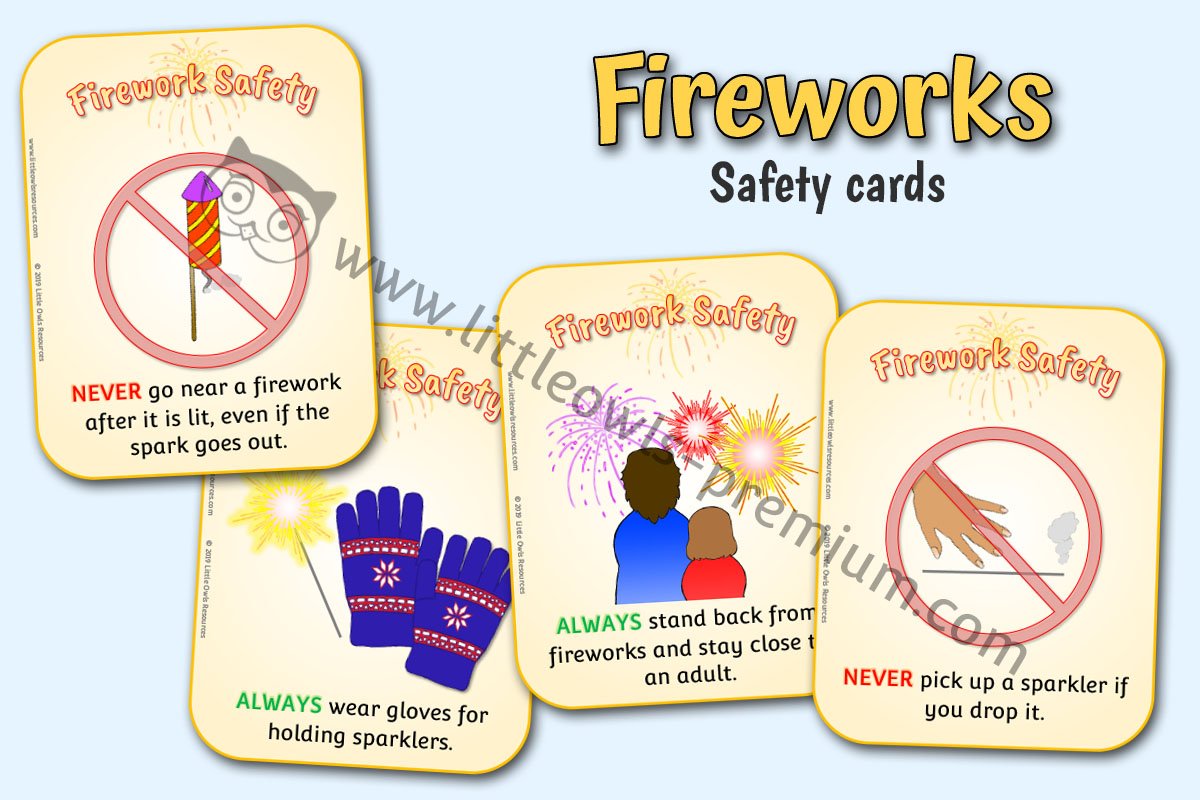 FIREWORK SAFETY CARDS