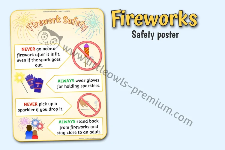Firework Safety Poster - cover preview